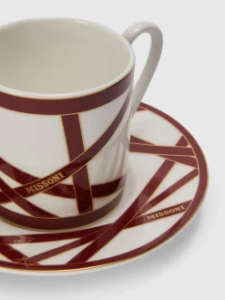 Nastri 6 tasses à café et soucoupes