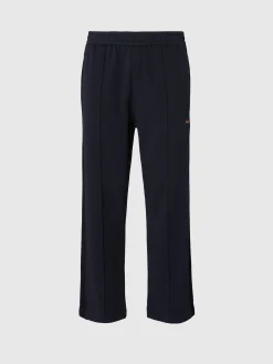 Pantalon de jogging en coton avec broderie en zigzag