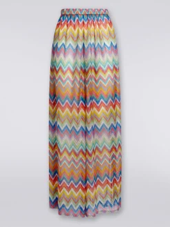 Pantalon de plage avec imprimé zig-zag