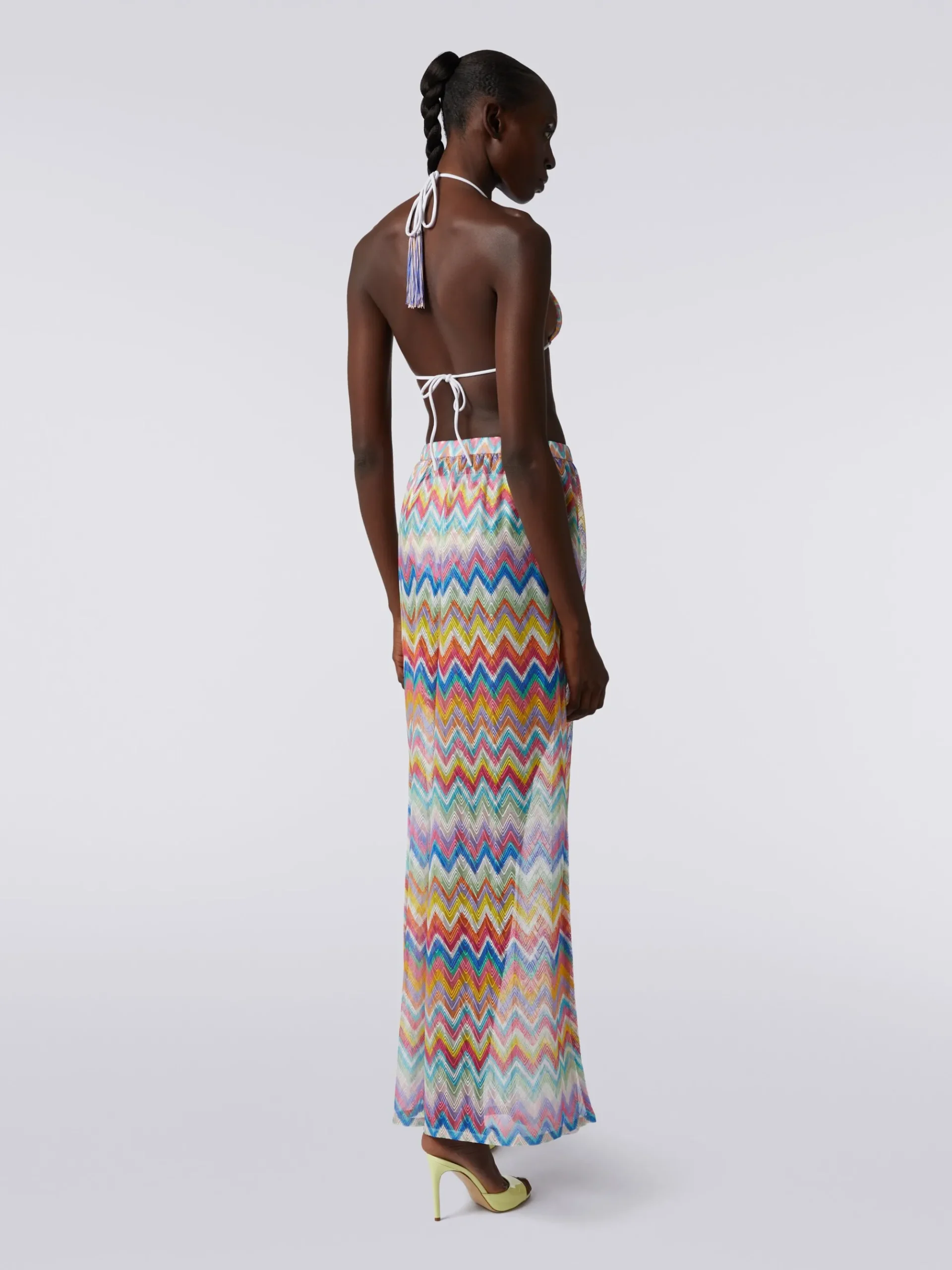 Pantalon de plage avec imprimé zig-zag