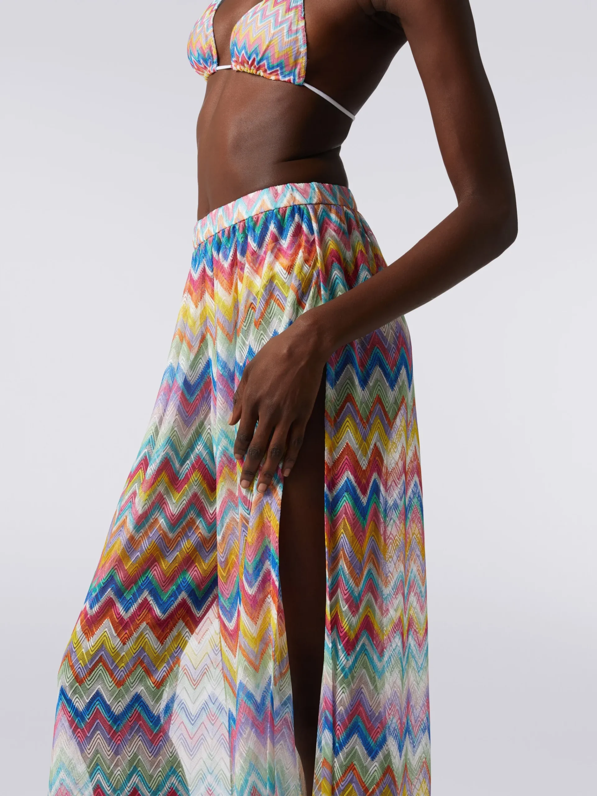 Pantalon de plage avec imprimé zig-zag