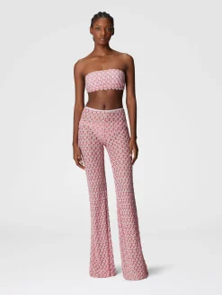 Pantalon en dentelle à taille basse