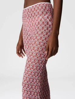 Pantalon en dentelle à taille basse