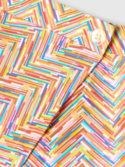 Paréo couvre-maillot avec imprimé zigzag