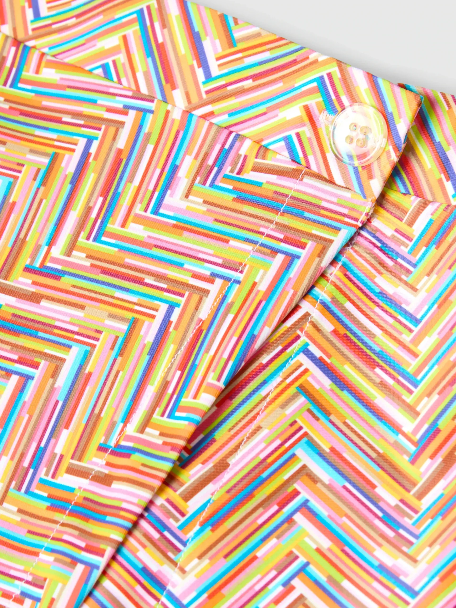 Paréo couvre-maillot avec imprimé zigzag