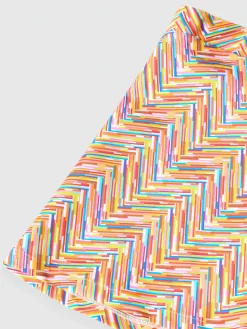 Paréo couvre-maillot avec imprimé zigzag