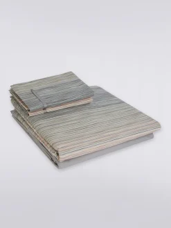 Parure de lit double avec housse de couette 250x200 cm, drap et taies d’oreiller en coton Jill