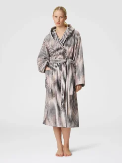 Peignoir Arpeggio en éponge de coton flammé