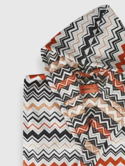 Peignoir Bernard en coton éponge zigzag