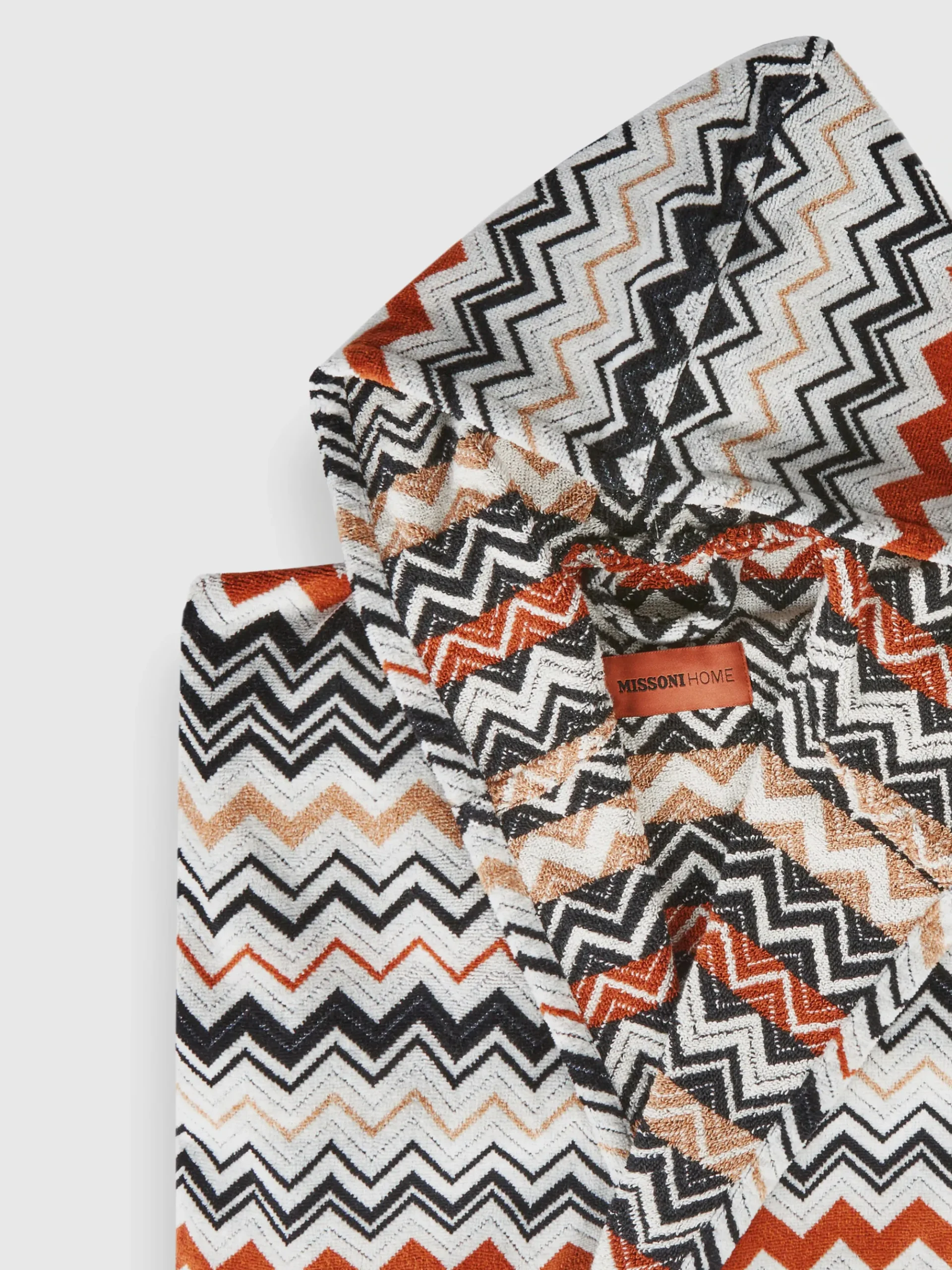 Peignoir Bernard en coton éponge zigzag