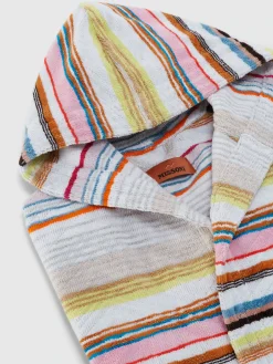 Peignoir court en coton éponge avec lurex Moonshadow