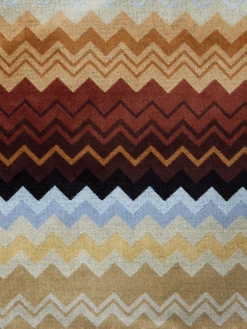 Peignoir Giacomo en coton éponge zigzag