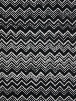 Peignoir Keith en coton éponge à chevrons