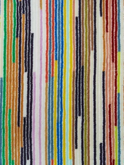 Peignoir Melody en coton éponge à rayures verticales