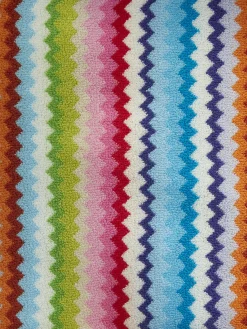 Peignoir Riverbero en éponge de coton zigzag