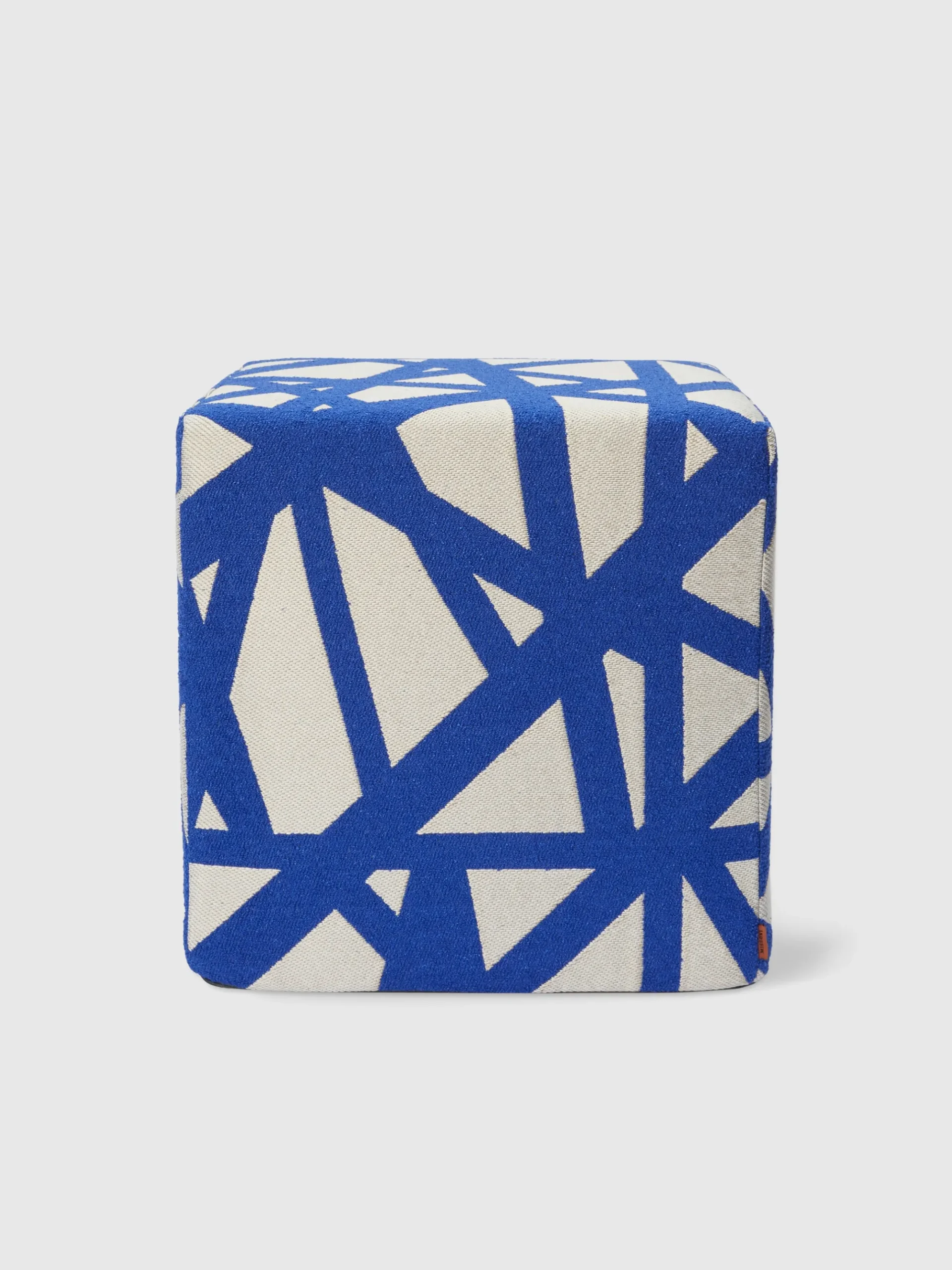 Pouf d’extérieur cubique bouclé Nastri 40x40x40 cm