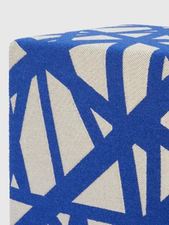 Pouf d’extérieur cubique bouclé Nastri 40x40x40 cm