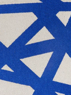 Pouf d’extérieur cubique bouclé Nastri 40x40x40 cm