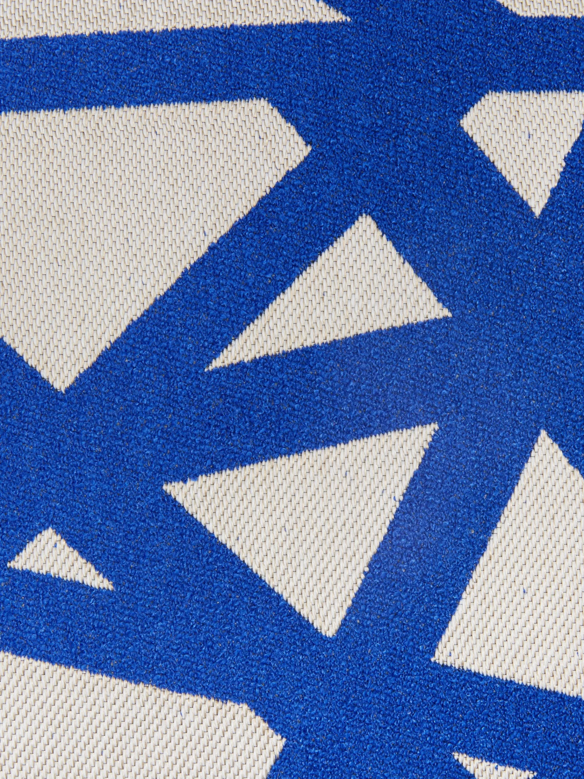 Pouf d’extérieur cubique bouclé Nastri 40x40x40 cm