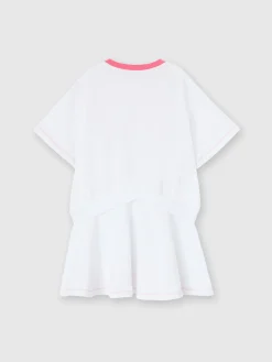 Robe à imprimé zig-zag et jupe évasée