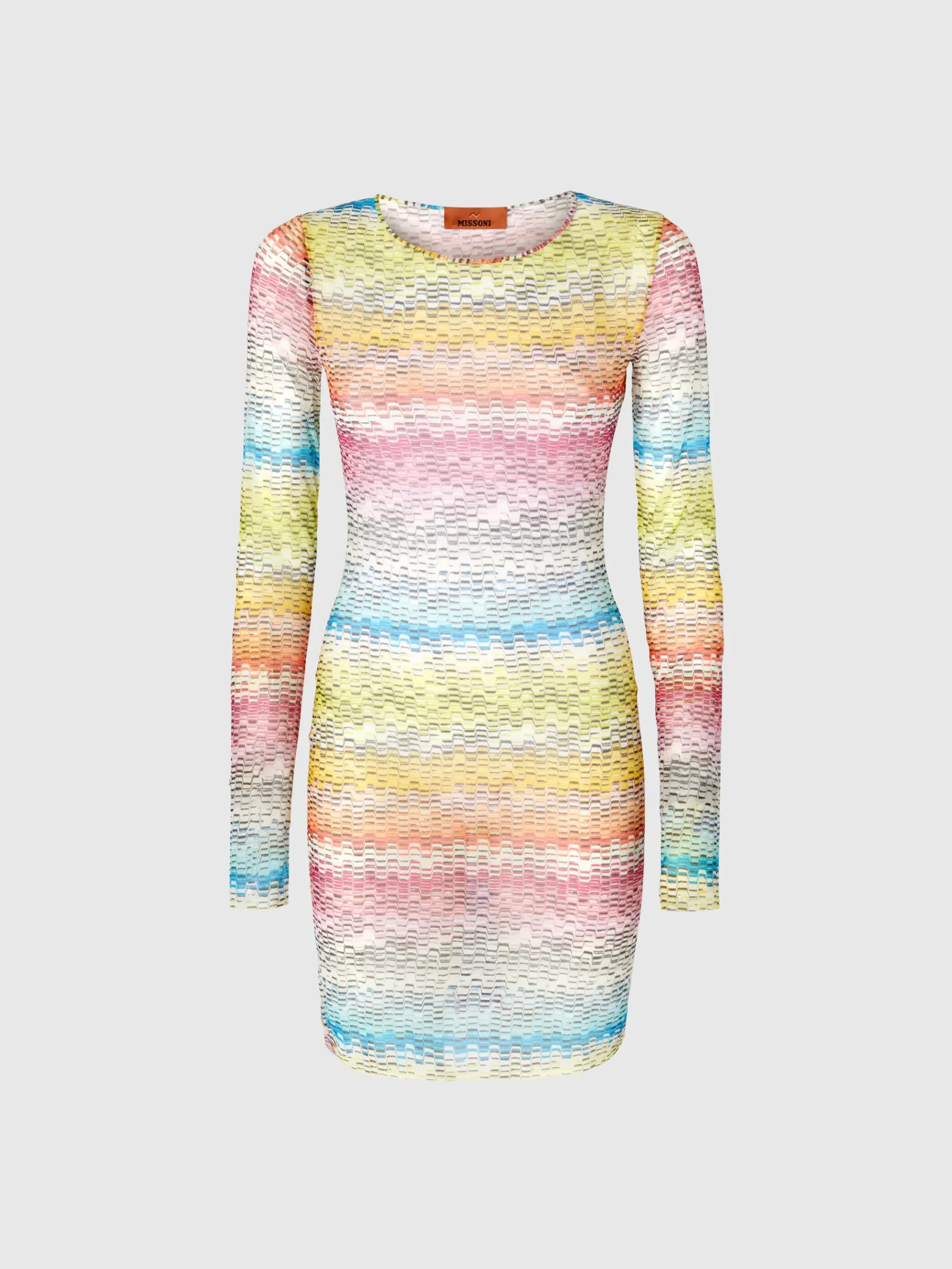 Robe à manches longues en tulle imprimé