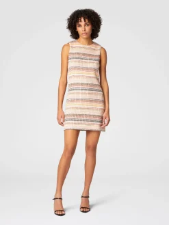 Robe sans manches en coton mélangé avec motif Caperdoni