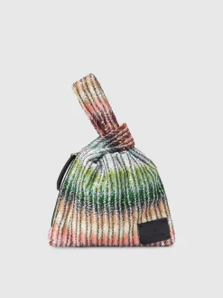 Sac à main en mélange de viscose zig zag