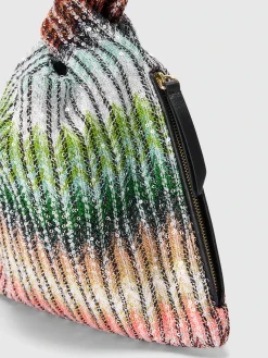 Sac à main en mélange de viscose zig zag