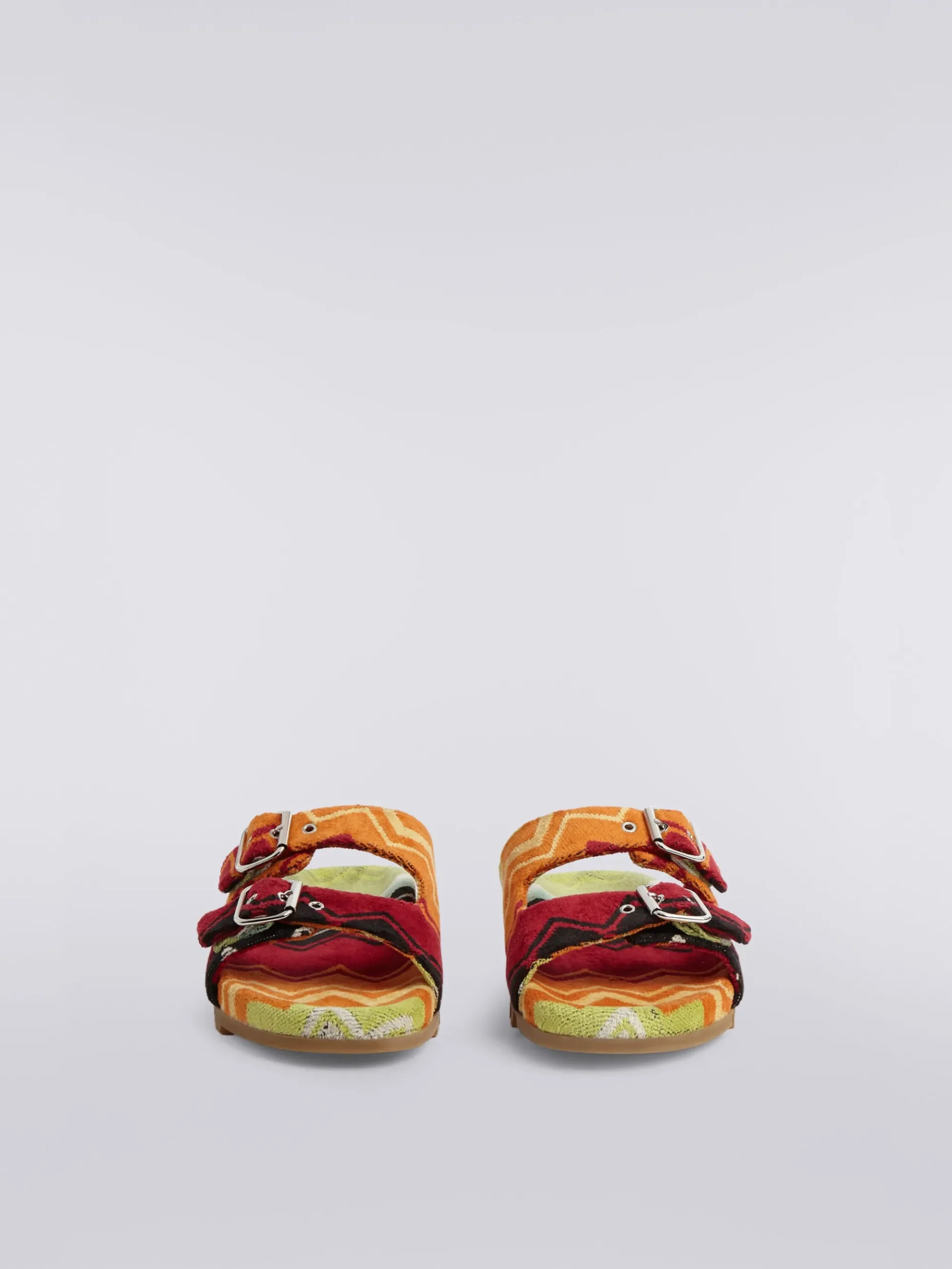 Sandales en éponge à double zigzag