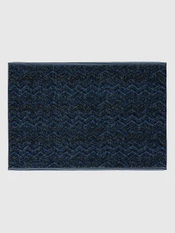 Serviette de bain Azul 60x90cm en coton à chevrons