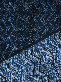 Serviette de bain Azul 60x90cm en coton à chevrons