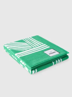 Serviette de plage Nastri 180x100cm en tissu de coton éponge