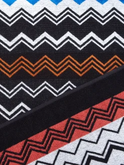 Serviette de plage 180x100 cm Neoclassic en coton éponge à zigzag