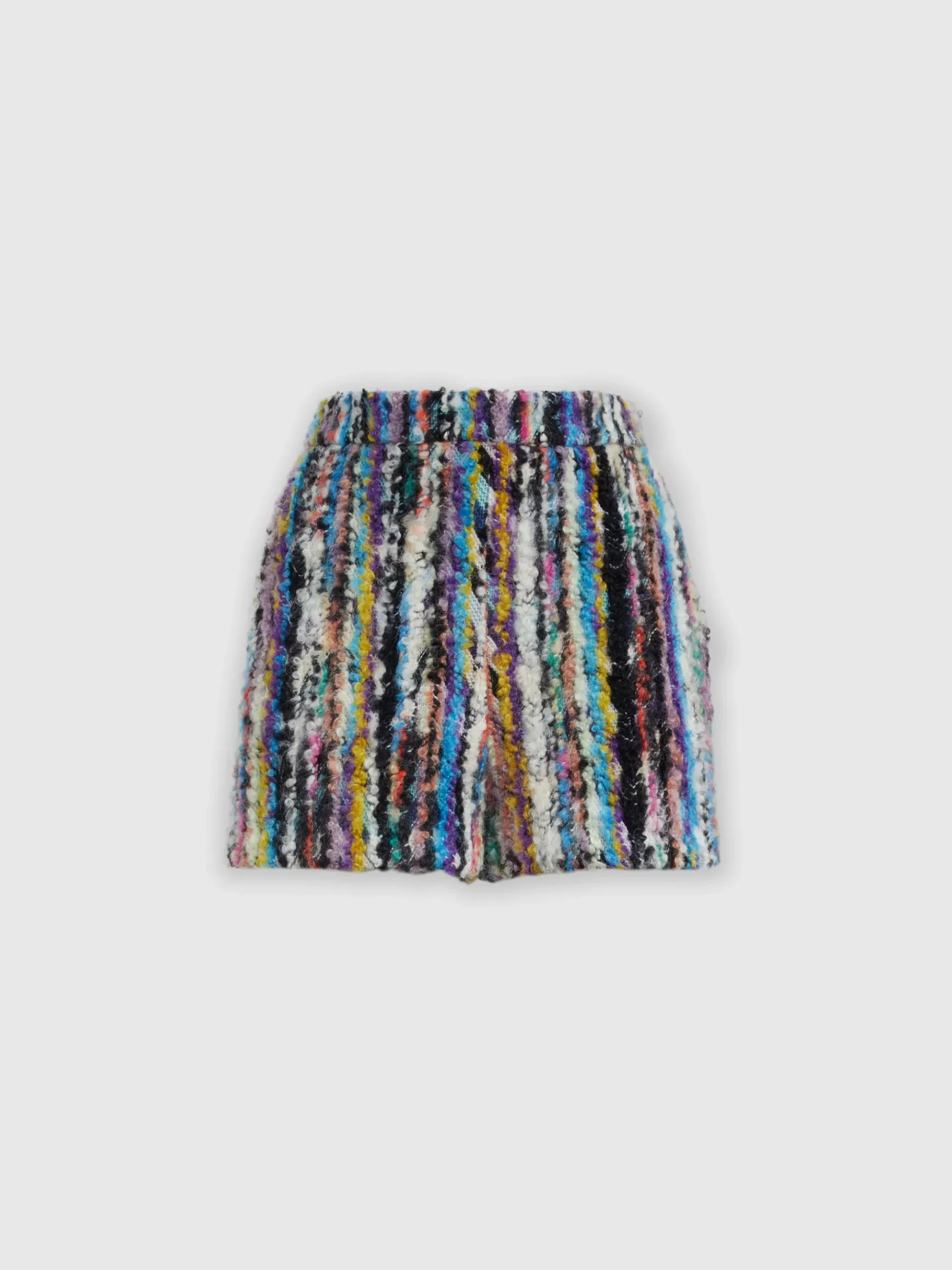 Short bouclé en laine et mohair