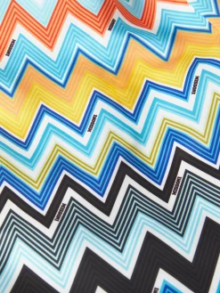 Short de bain avec imprimé zigzag