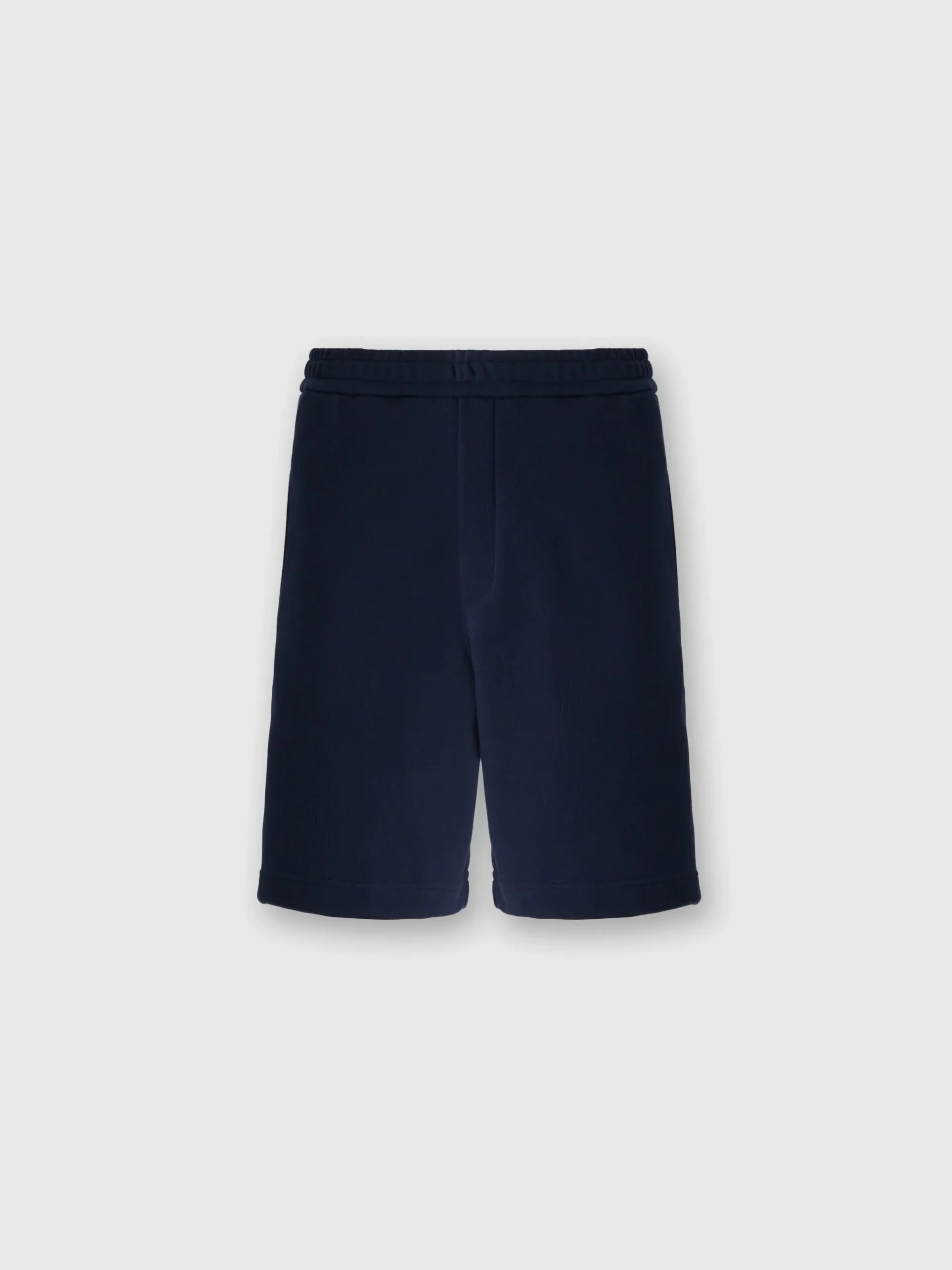 Short en coton avec empiècement en zigzag