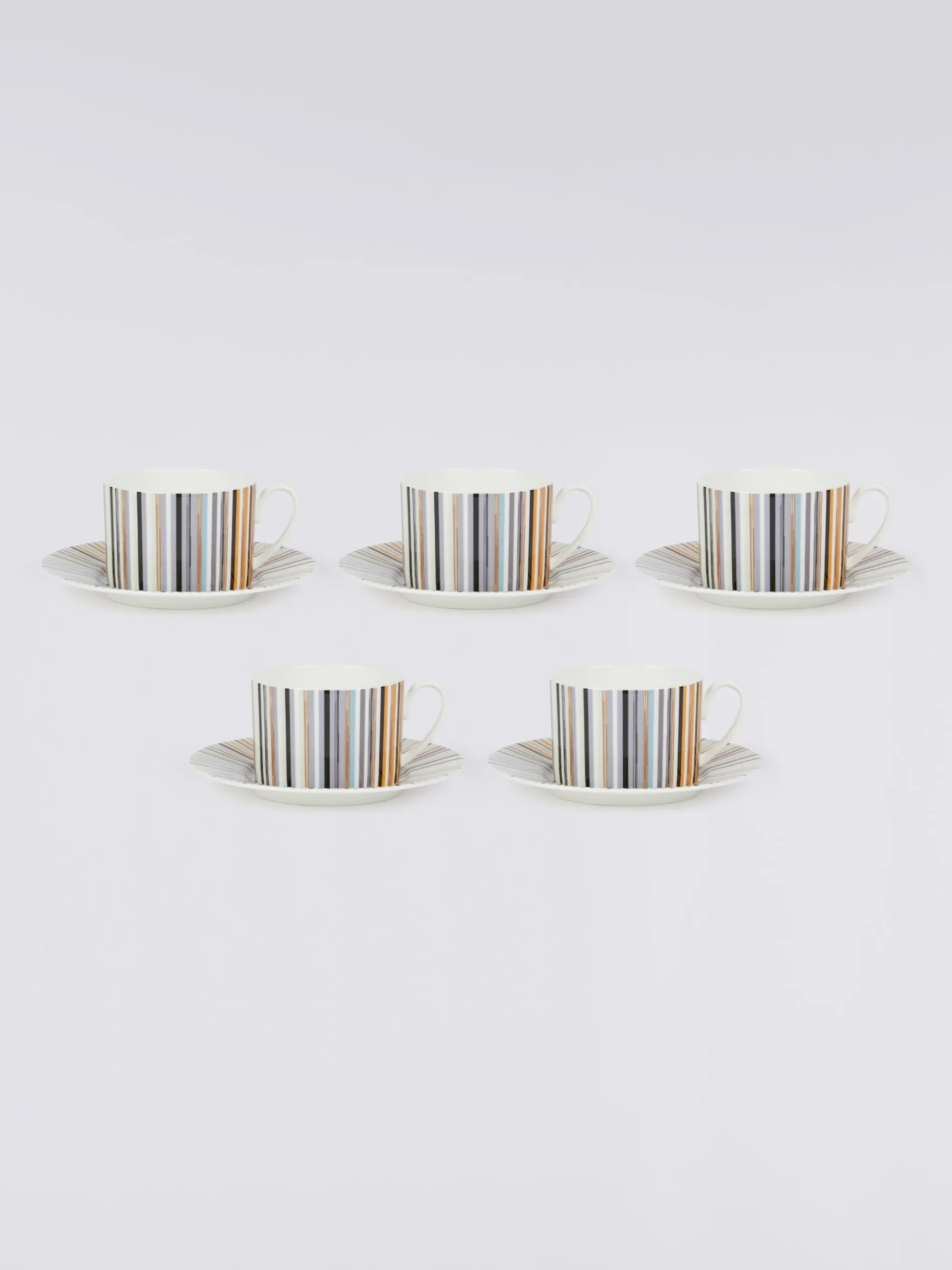 Stripes Jenkins 6 tasses à thé et soucoupes