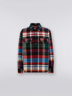 Surchemise en laine et coton