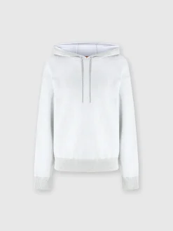 Sweat-shirt à capuche en viscose lamée