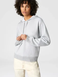 Sweat-shirt à capuche en viscose lamée