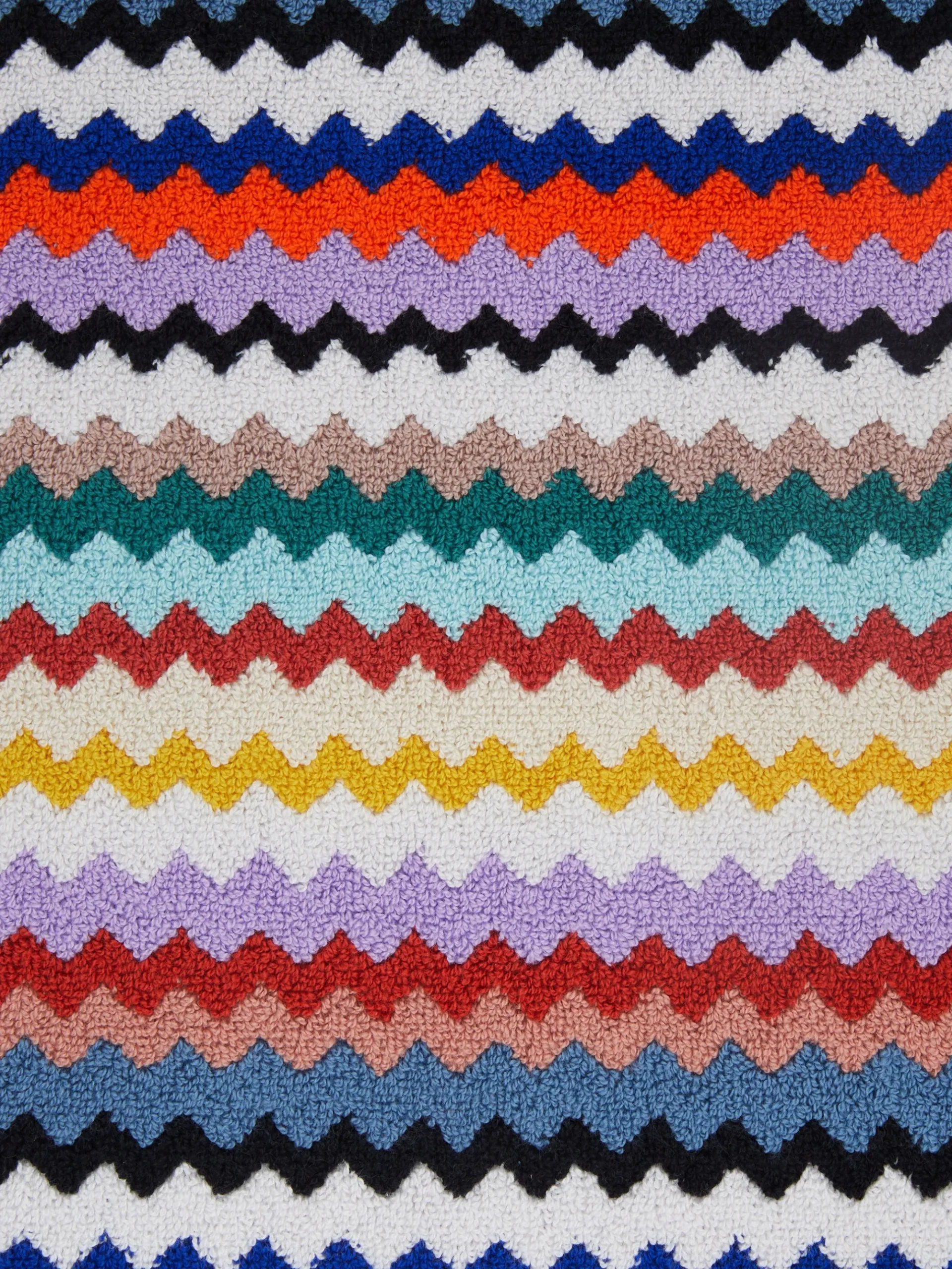 Tapis de bain Riverbero 60x90 cm en coton zigzag