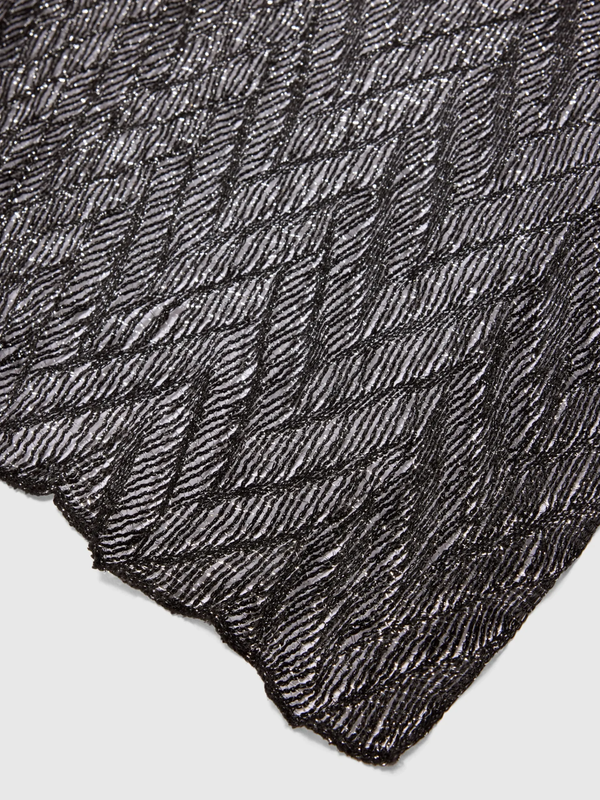 Étole à motif chevron avec bordures irrégulières