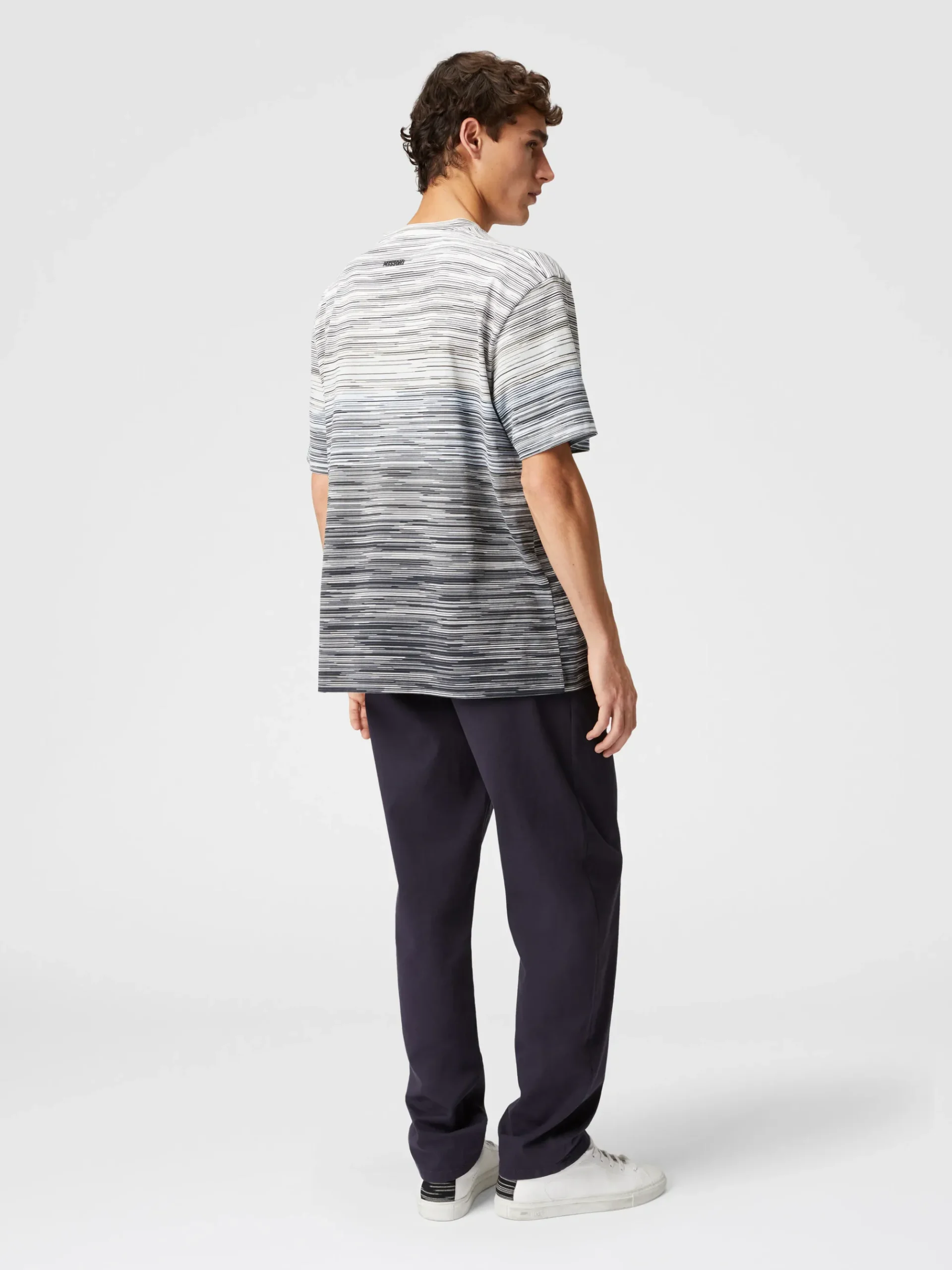 T-shirt en jersey de coton flammé