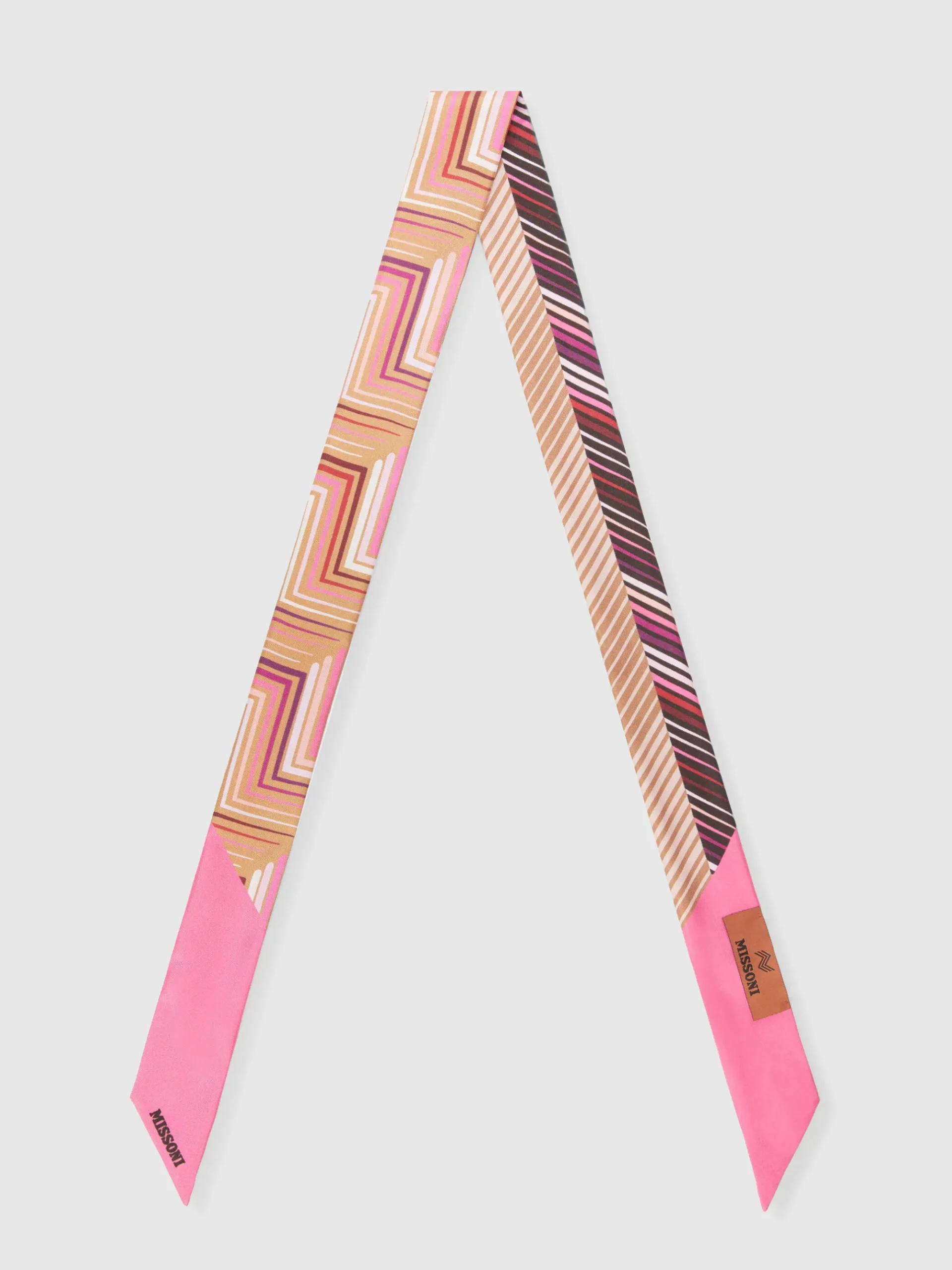 Twilly de soie avec logo