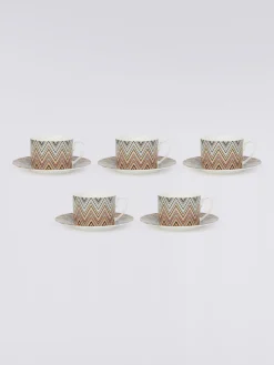 Zigzag Jarris 6 tasses à thé et soucoupes